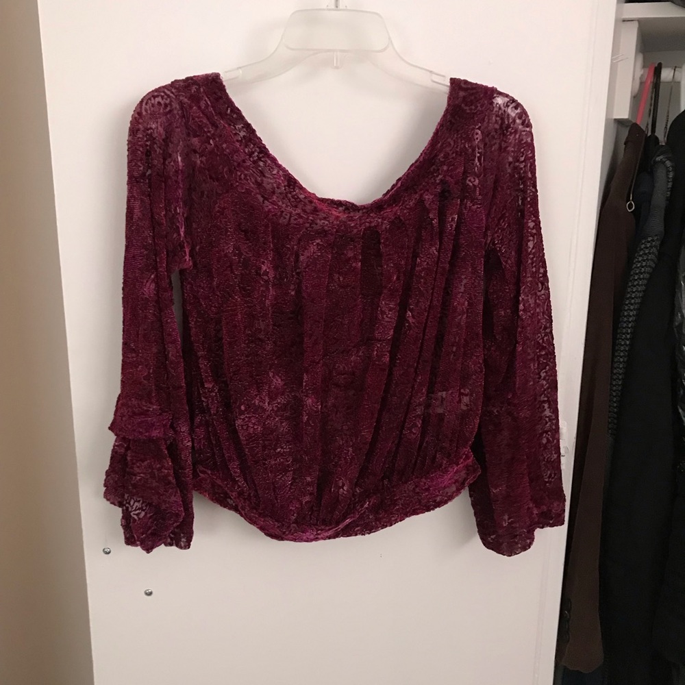 Free people crush velvet top